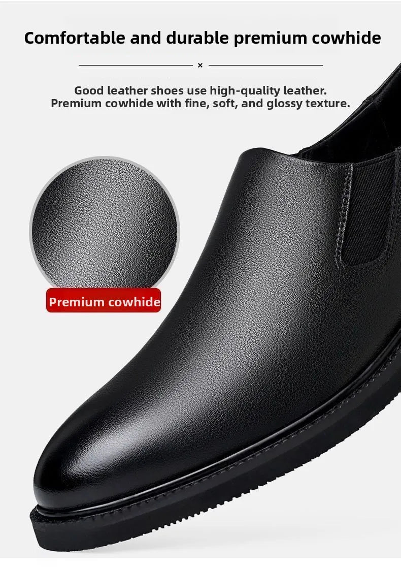 First-Class Military Leather Shoes Casual Business Men's Soft Bottom Shoes All Cowhide Special Offer Clearance Sale - Sun Studio