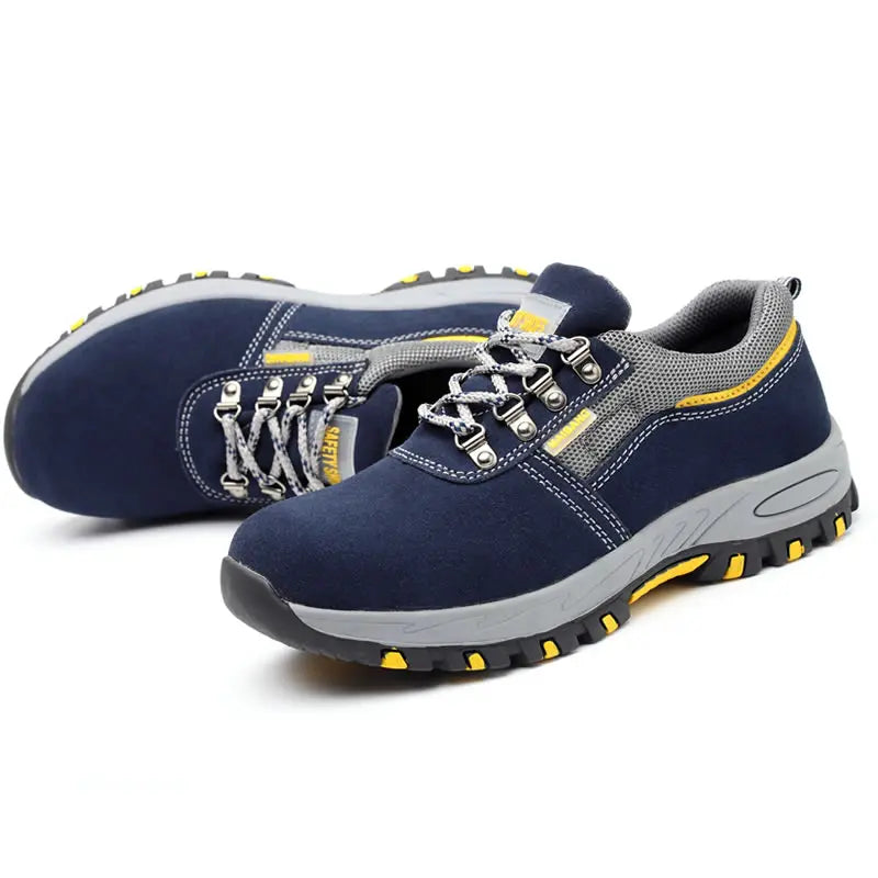 Mens Work leather Boot Safety Shoes Steel Toe Cap Puncture-Proof Work Sneakers Indestructible Work Shoes Men Shoes male kevlar - Sun Studio