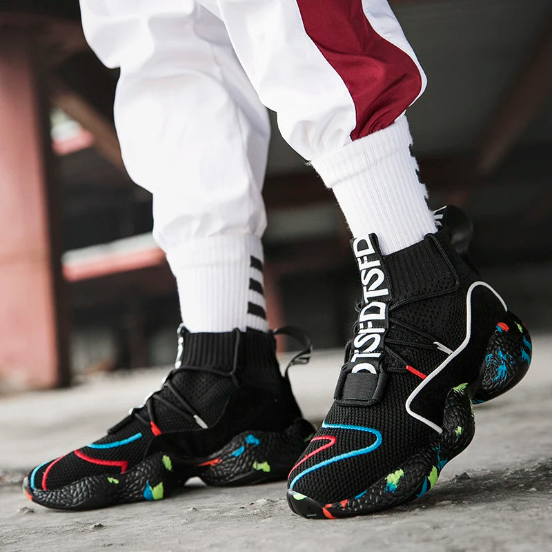 Casual Boot Shoes Men Camo Socks Sneakers Boots Shoes for Male Sneakers Breathable Jogging Trainer Socks Boots - Sun Studio