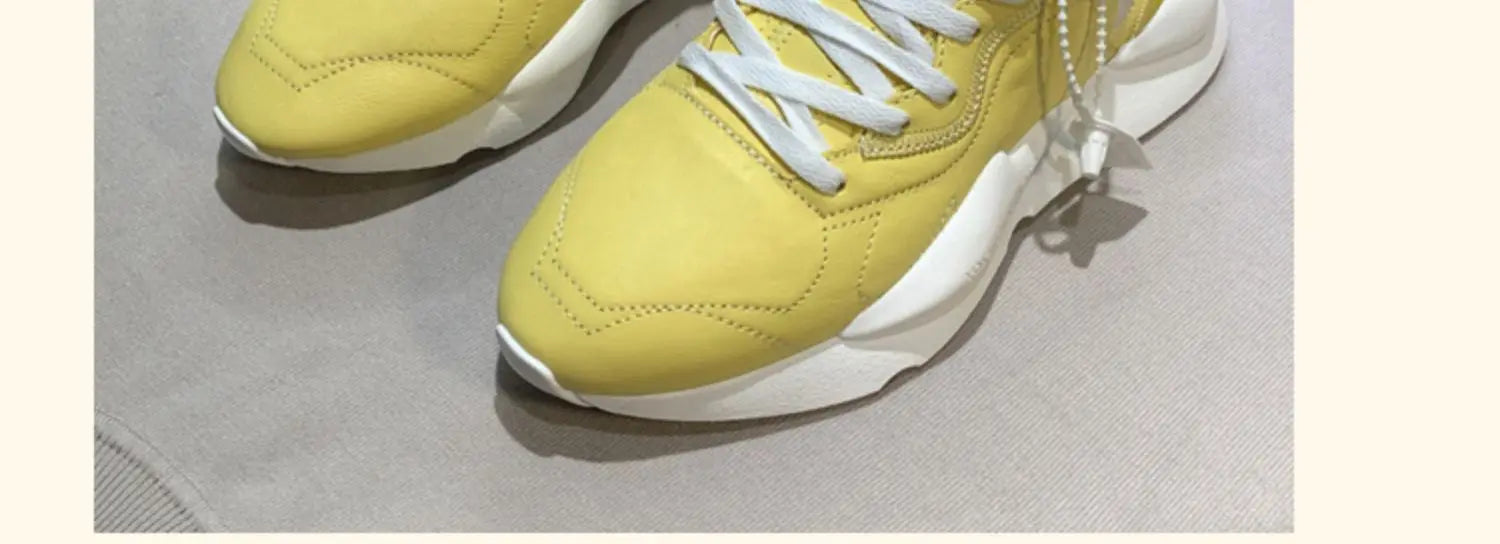 American European Fashion Casual Sneakers For Men Women Handcrafted Platform Casual Shoes Of Men Oversize Women's Tennis Shoes - Sun Studio