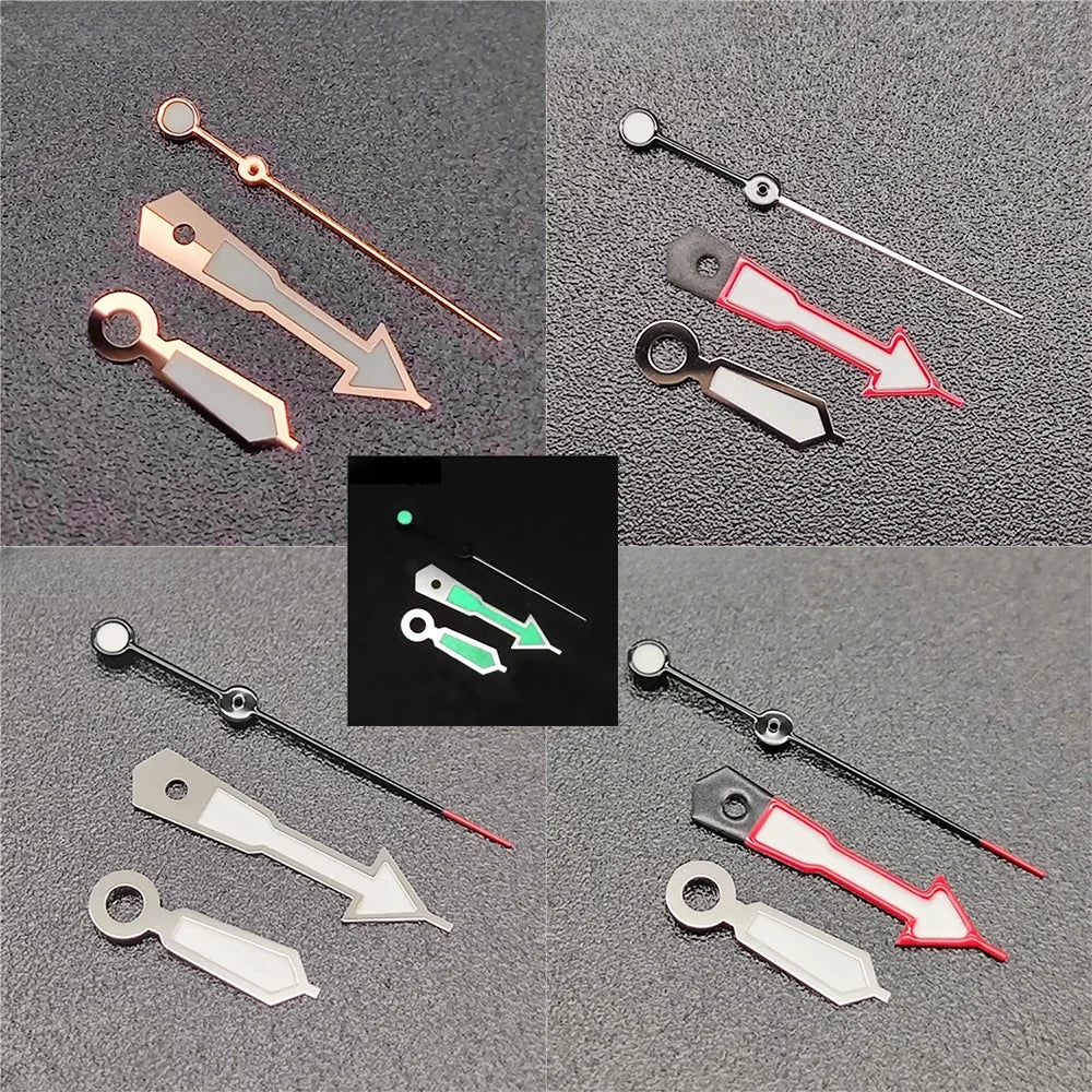 Green Luminous Watch Needle Abalone Watch Hands for NH35A Movement Men's Watches Accessories Replacement Parts - Sun Studio