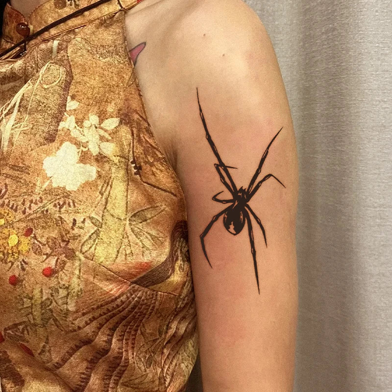 Spider Waterproof Temporary Tattoo Stickers, Long-lasting Waterproof for One to Two Weeks, For Arm, Leg. - Sun Studio