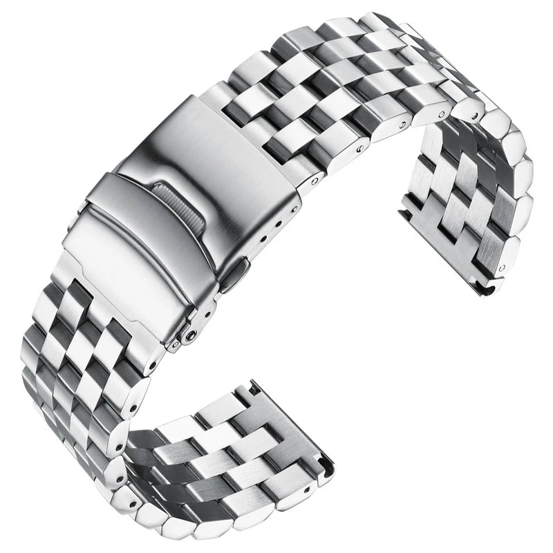 ADDIESDIVE Metal Strap 22mm Classic Quick Release Stainless Steel Strap Luxury Watches Replacement Accessories Universal Straps - Sun Studio