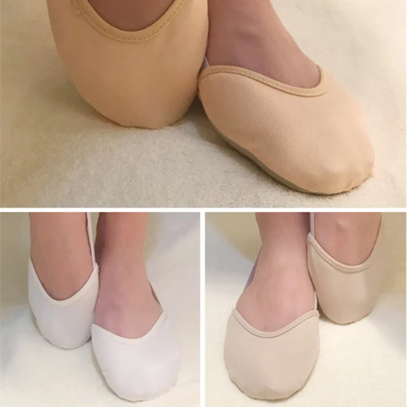 Half Length Rhythmic Gymnastics Equipment Soft Breathable Socks Knitted Sole Shoes Art Gym Child Adult Dancing Pads Insoles - Sun Studio