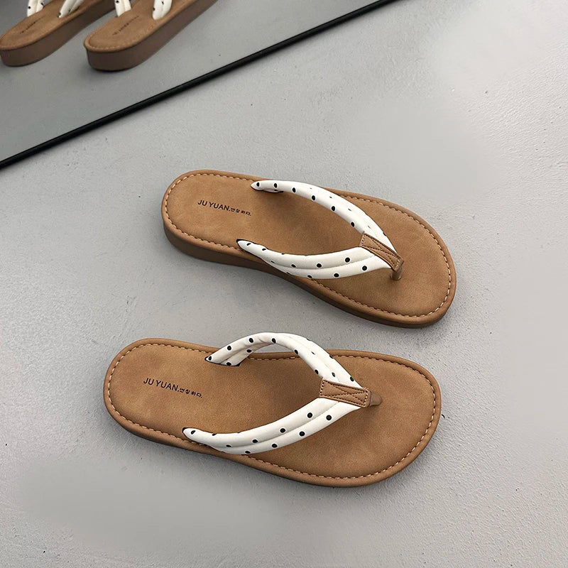 Women's Sandals Summer New Beach Flat Shoes Casual Comfortable Non-Slip Wear-Resistant Slippers Zapatillas Mujer - Sun Studio