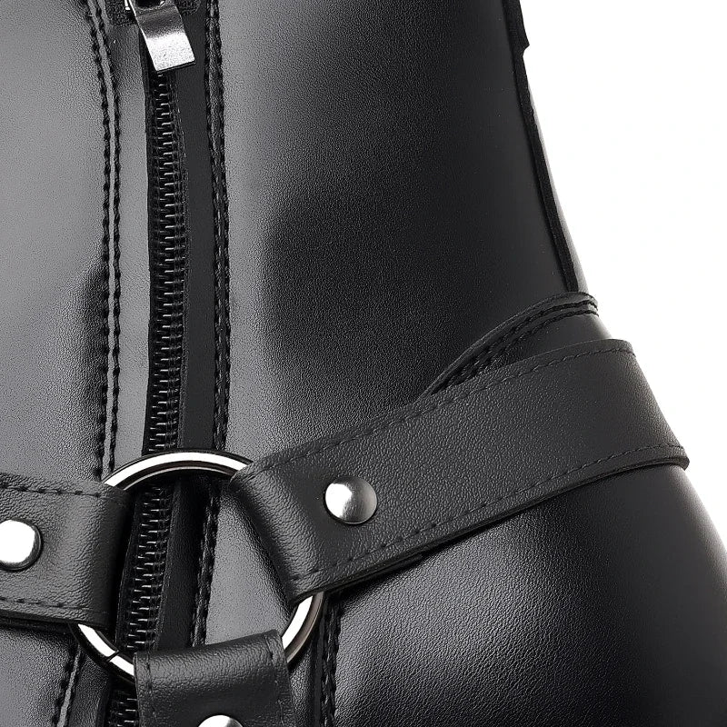 Men's Boots Fashion Designer Chelsea Boots Luxury High Quality Men Cowboy Boots Black Brown Zip Wedding Office Dress Shoes Male - Sun Studio