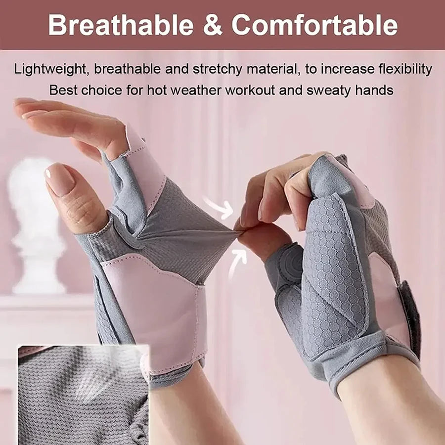 Fitness gloves, women's kettlebells, horizontal bars, rolling iron, lightweight, anti slip sports, anti cocoon riding equipment, - Sun Studio