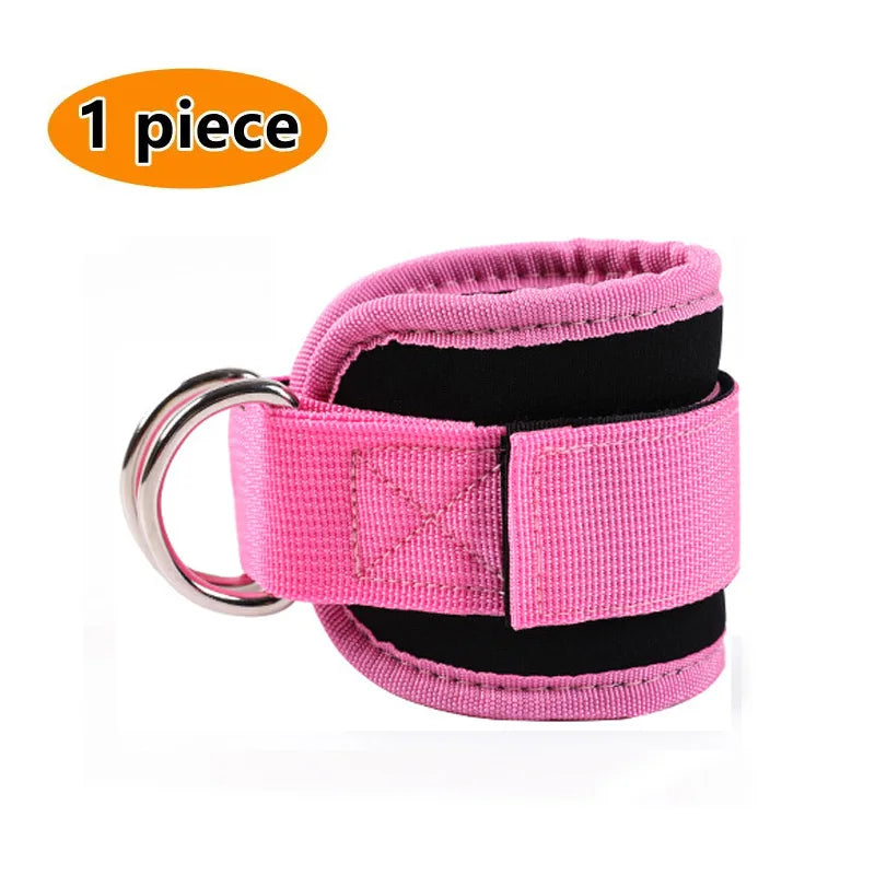 Gym Ankle Straps Double D-Ring Adjustable Neoprene Padded Cuffs Ankle Weight Leg Training Brace Support Sport Safety Abductors - Sun Studio