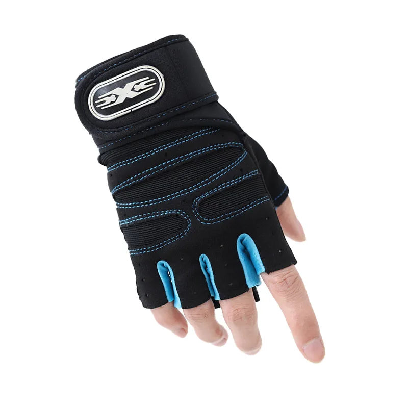 Gym Gloves for Men Women Fitness Weight Lifting Wristband Gloves Body Building Training Sports Exercise Cycling Glove Shockproof - Sun Studio
