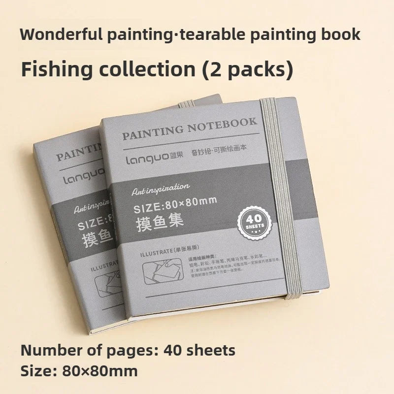 LANGUO Portable 300G Thick Cotton Watercolor Tearable Book Coated Paper Medium Rough Texture Album Sketchbooks School Stationery