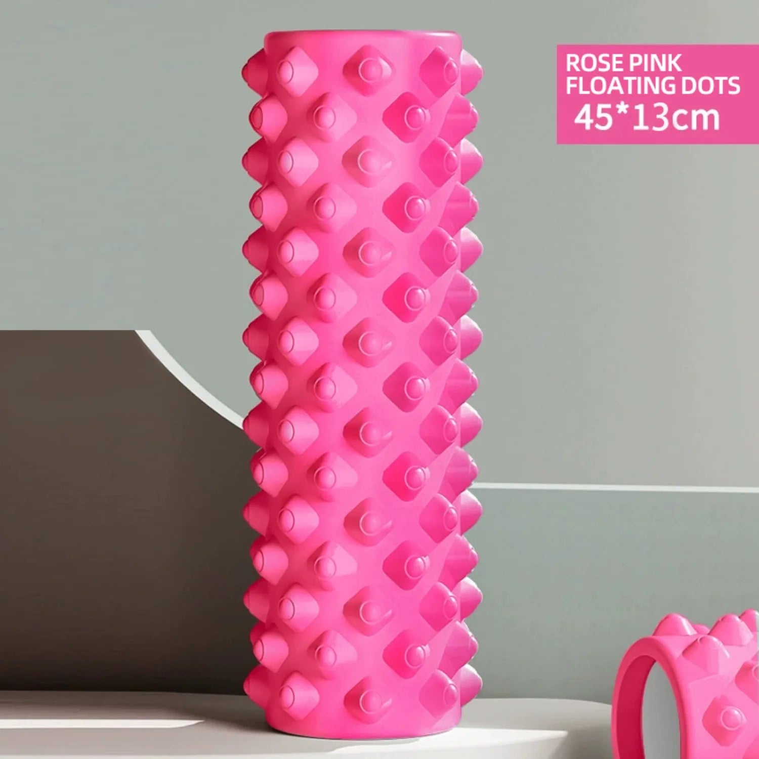 1 Pack – Hollow, Textured, Solid Color Massage and Yoga Roller / Portable Yoga Roller for Slimming Legs - Sun Studio