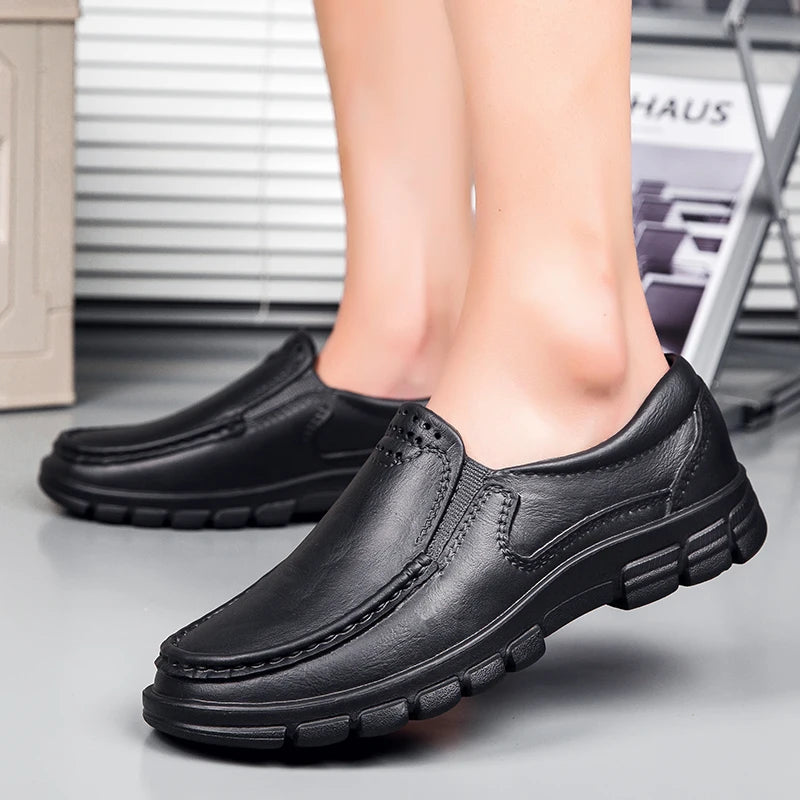 Jumpmore Men's Slip-on Driving Shoes Non-slip Chef's Shoes Size 39-48 - Sun Studio