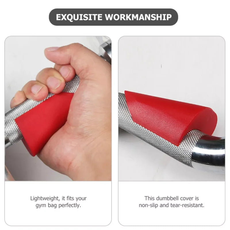 2Pc Dumbbell Handle Grip, Barbell Pull Up Bar Handle Grip, Fitness Extreme Grip for Handle Gym Barbell Weightlifting Bench Press - Sun Studio