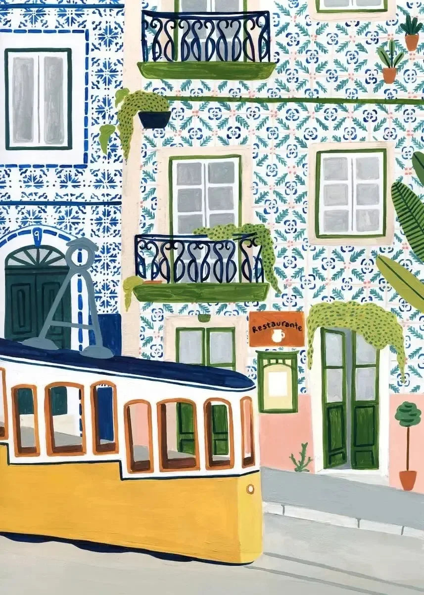 Holland Tulips Poster Santorini Positano Italy Amsterdam Travel City Poster Wall Art Canvas Painting Prints Europe Home Decor - Sun Studio