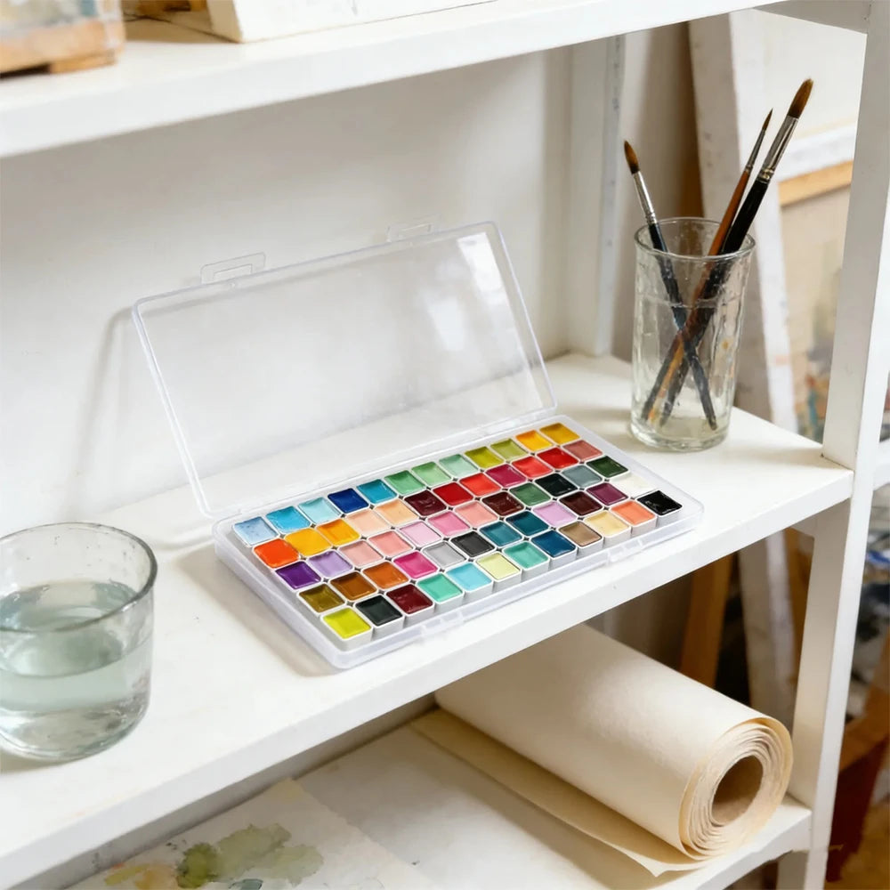 Watercolor Paint Set 98/60Colors, Professional-quality art supplies for artists adult painting aketching, Non-Toxic - Sun Studio