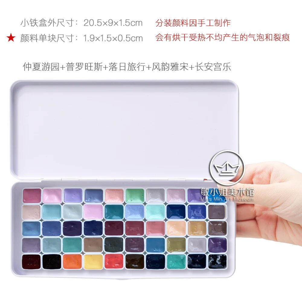 SUPER VISION Artist Watercolor Pigment Macaroon/Morandi Advanced Watercolor Dispense 110 colors 1ml Professional Art Supplies - Sun Studio