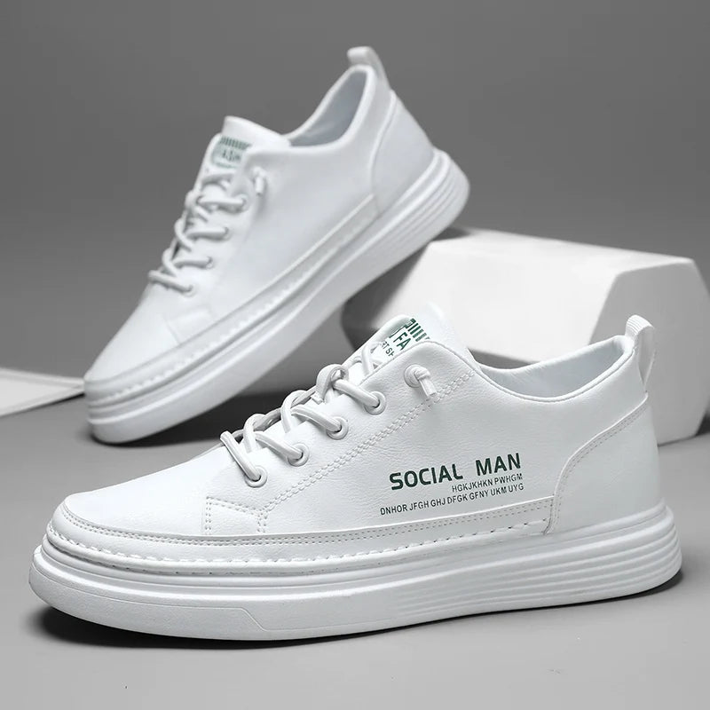 Sports Shoes Men's High-top Casual Shoes Platform Footboard Shoes Spring and Autumn Comfortable Fabrics Luxury Designer Shoes