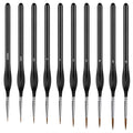 3/6/10/16Pcs Fine Micro Detail Paint Brushes Wood Handle Drybrush for Miniature Art DND  Acrylic Watercolor Painting Hobby Kits - Sun Studio