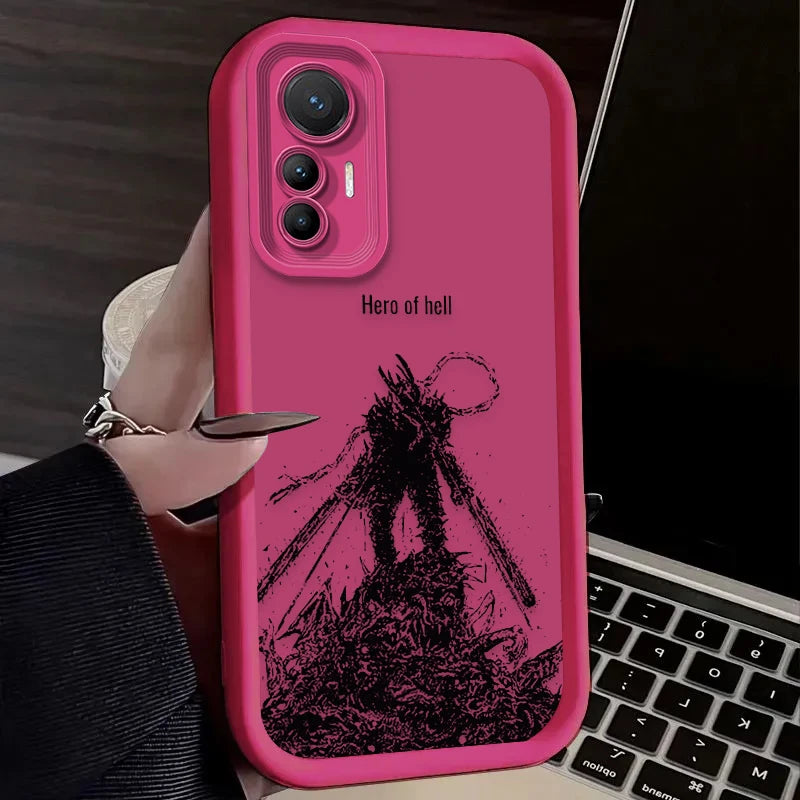 Anime Cool Chainsaw Man Case For Xiaomi Poco X7 X6 X5 X3 NFC F7 F6 F5 F3 M7 M6 Pro 4G 5G Mi 12 11 Lite NE 5G 13T 12T 11T 14T Pro - Sun Studio