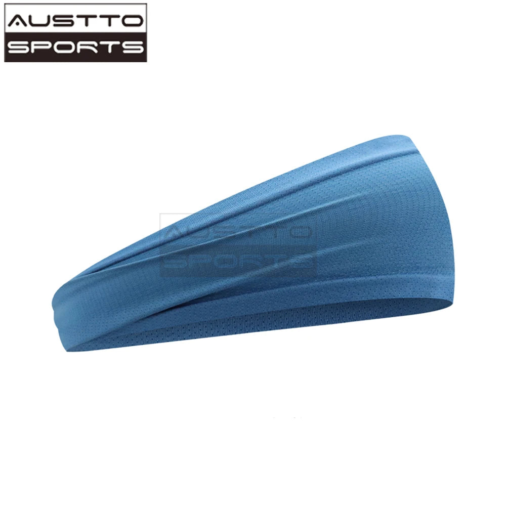 Austto Sports Athletic Headbands Cooling Sweatband for Men Women Running Cycling Hiking Yoga Fitness - Sun Studio