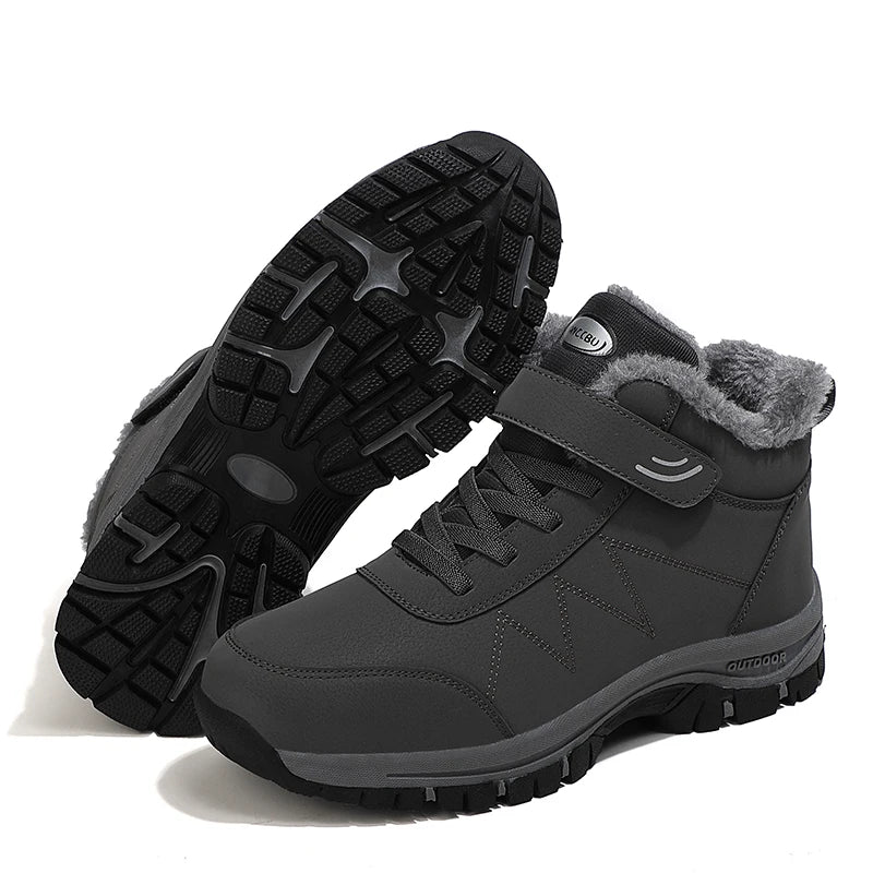 New Snow Boots Men Lace Up Mens Shoes Breathable Winter Boots For Men Casual Men Shoe Waterproof Ankle Boots Footwear Work Shoes - Sun Studio