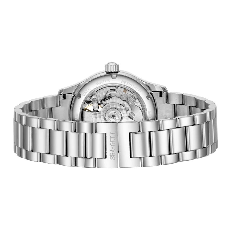 Sea-Gull Mechanical Men's Watch Hollow Flywheel Automatic Watch Multifunction 316L Stainless Steel Calendar Brand Watches M160S - Sun Studio