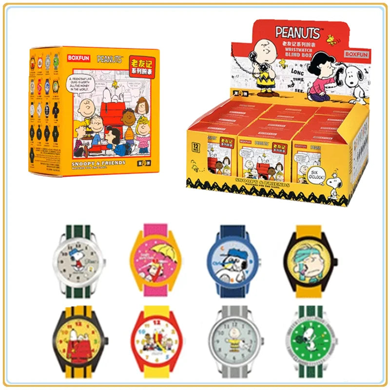 Genuine Maihe And Snoopy Peanuts Watch Blind Box Friends Joint Collection Trendy Peripheral Watches Collect Children'S Gifts - Sun Studio
