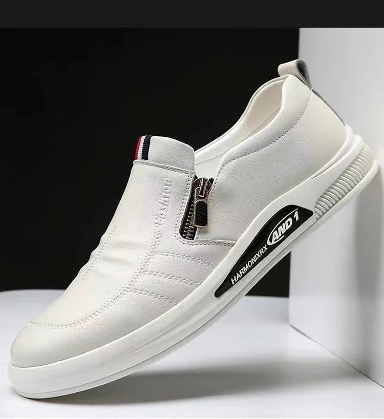 Casual Leather Shoes Men Loafers Trend Brand Business Shoes Autumn Slip on Flat Man Sneakes Comfortable Moccasins Zapatos Hombre - Sun Studio
