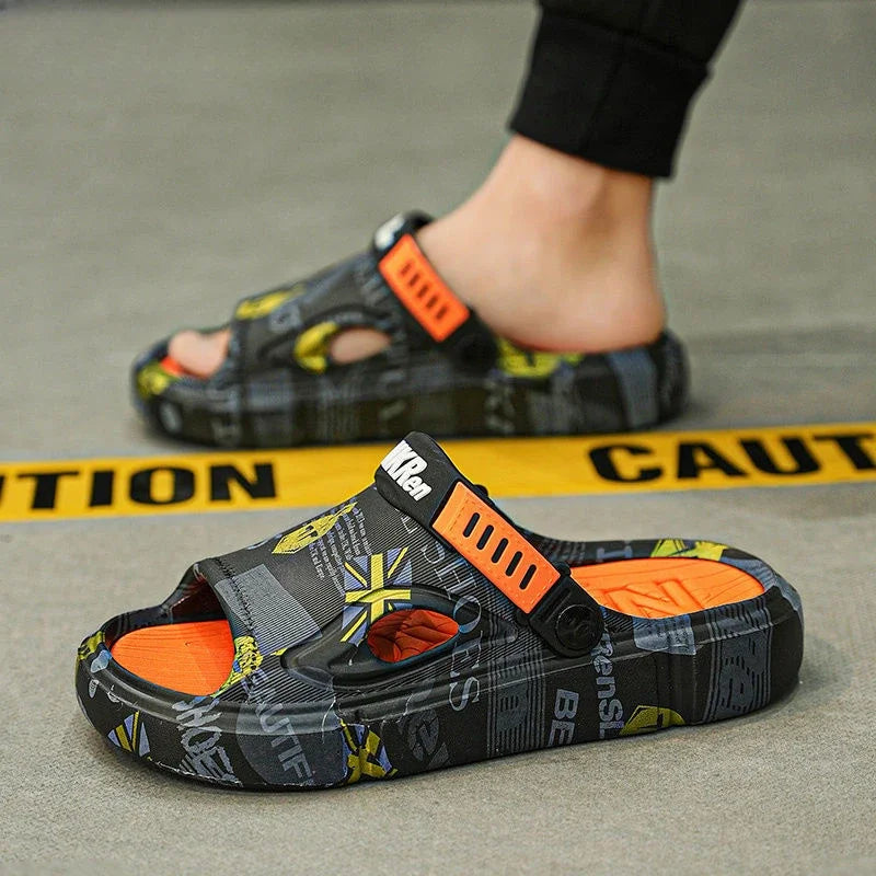 Soft Men's Shoe Eva Outdoor Sabot Male Slipper Fun Designer Luxury Low Price 2025 Fashion Comfortable High Quality Pvc Slides - Sun Studio