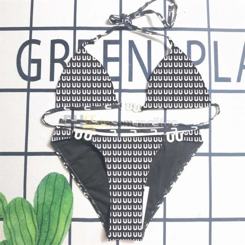 2025 Summer New Women's Slimming Swimsuit Sexy Beach Vacation Printed Strap Bikini - Sun Studio