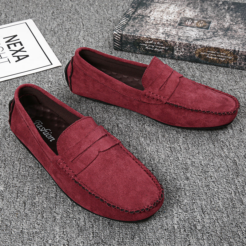 Trend Suede Men Casual Shoes Breathable Comfort Slip-on Mens Driving Shoes Fashion Men Lazy Shoes Luxury Brand Loafers Moccasins