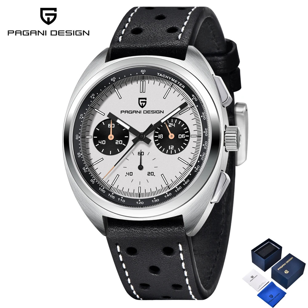 PAGANI DESIGN Panda Men's Watches 2025 Top Luxury Quartz Watch For Men Chronograph Wristwatches AR Sapphire Waterproof Luminous - Sun Studio