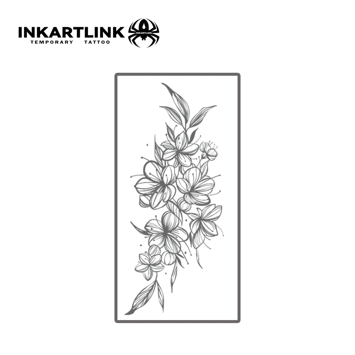 Flower temporary tattoo sticker, waterproof magic tattoo, lasts to 15 days fake tattoo, semi permanent tattoo - Sun Studio