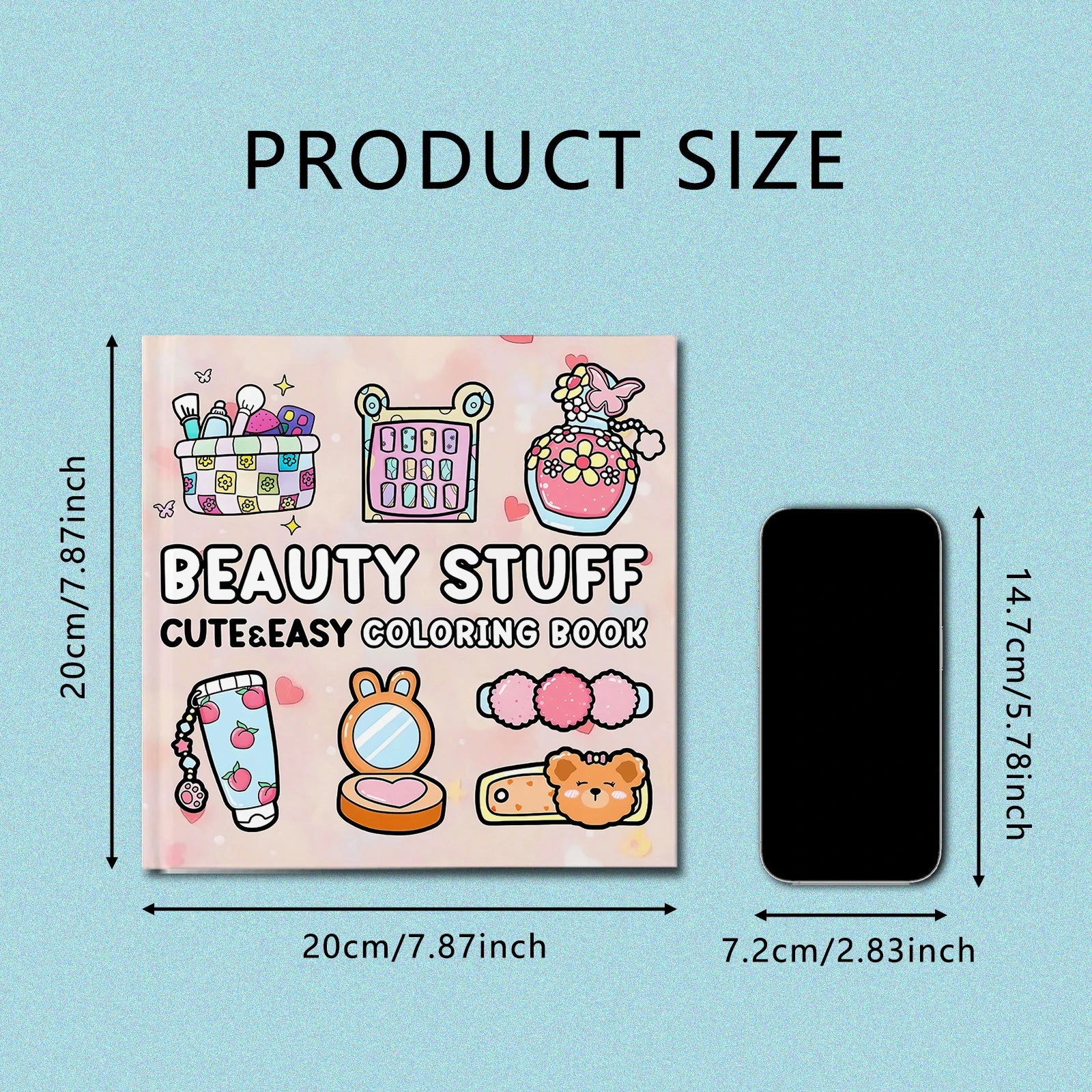 Beauty Stuff Coloring Book 24 Page Adult Picture Books Gift Birthday Party Relieve Stress Kill Time Graffiti Painting Drawing ﻿ - Sun Studio
