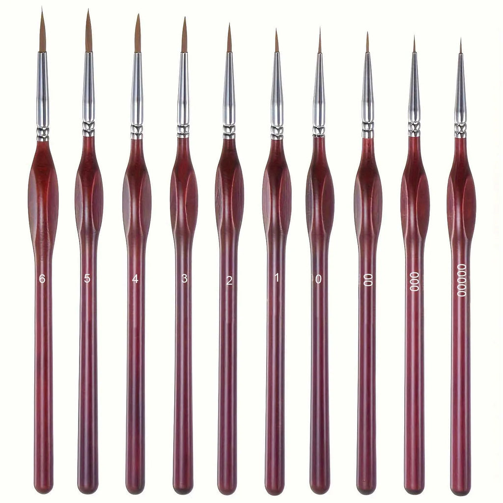 10/11/20/22Pcs Fine Detail Paint Brush Miniature Painting Brushes for Mini Paints Brush Set for Acrylic Watercolor Face Nail - Sun Studio