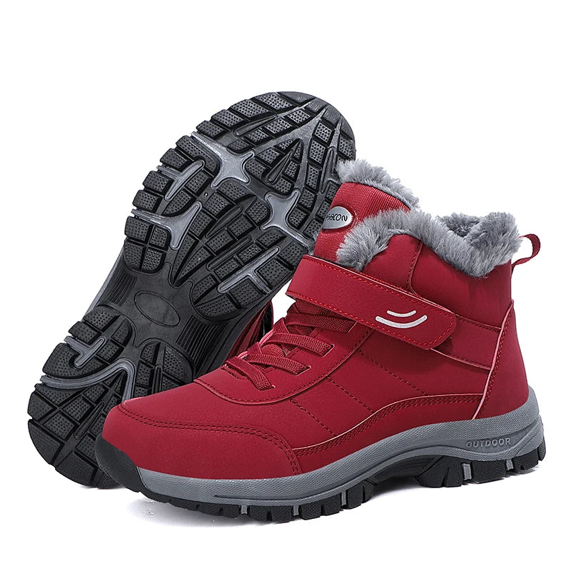 Men Boots Brand Climbing Shoes Men's Outdoor Sports Cotton Oes Winter Fce Lined High Top Thi Bot Climbing Casual Warm Boots - Sun Studio