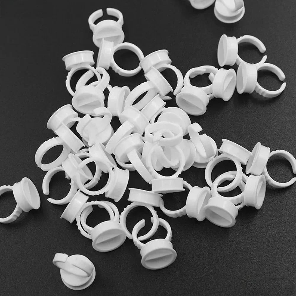 100pcs S/M/L Disposable Tattoo Ink Rings Cups Eyebrow Lip Tattoo Pigments Holder Ring Container Permanent Makeup Accessory Tools - Sun Studio