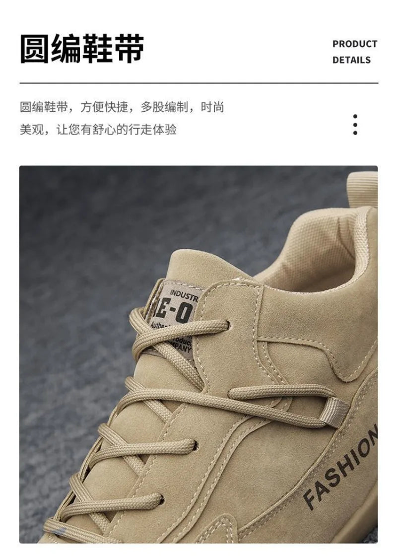 Outdoor Fashion Men's Shoes Loafers Comfort Walking Vulcanzed Sneakers Men Original Men's Ankle Boot Non Slip Work Shoes for Men - Sun Studio