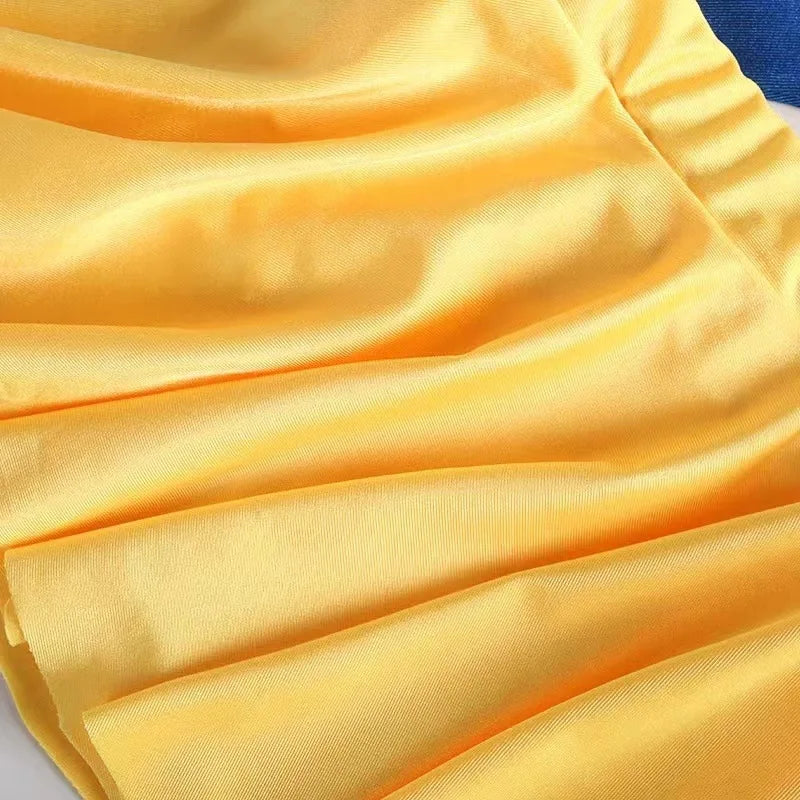 2025 Summer Hot Swimsuit Snow White Design Two Pieces Swimwear Girl Vacation Beach Clothing Pool Swimming Suit Kawaii Bikini Set - Sun Studio