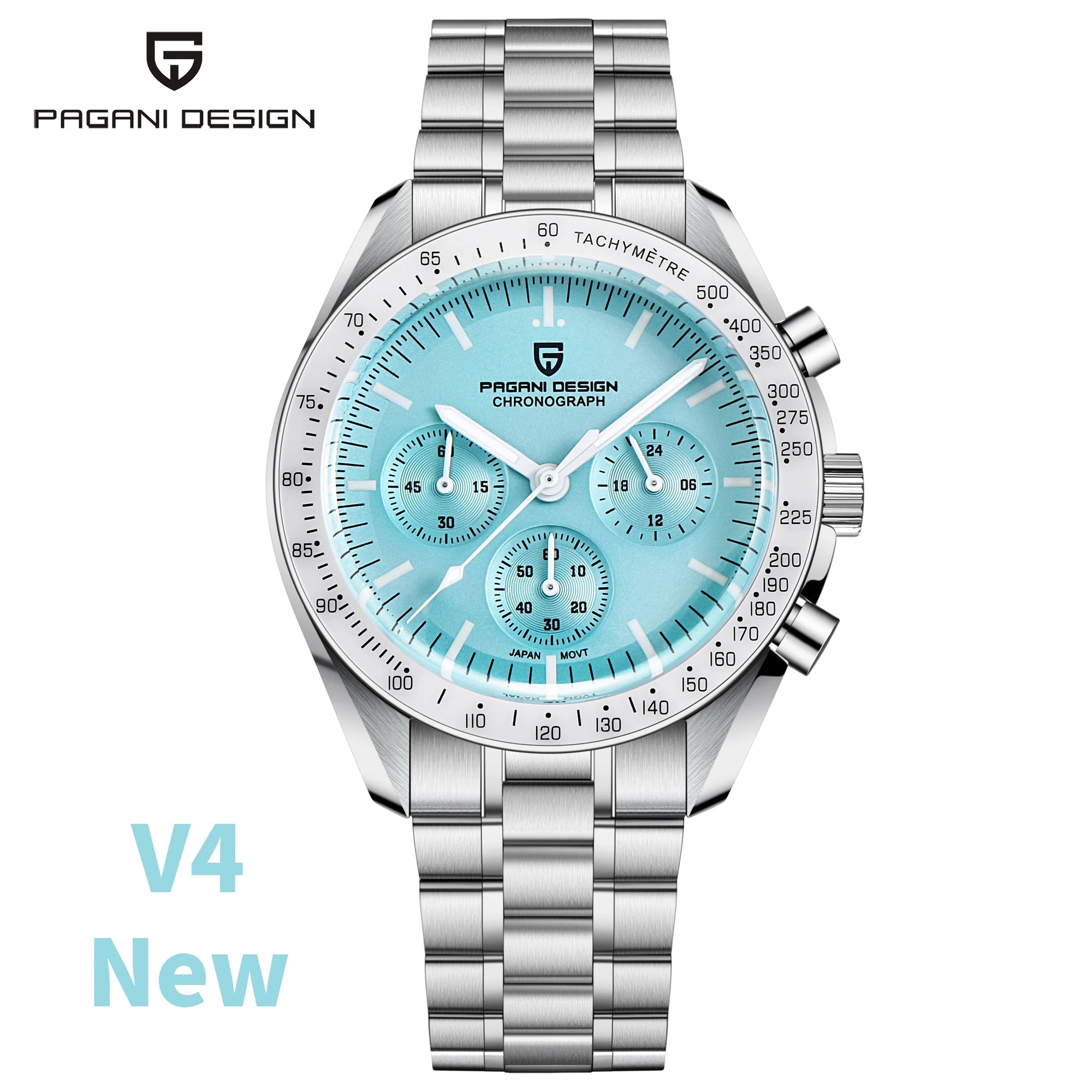 PAGANI DESIGN Moon Watches Men Quartz Watch For Men Auto Date Speed Sport Chronograph AR Sapphire Mirror Wrist watch 2025 New