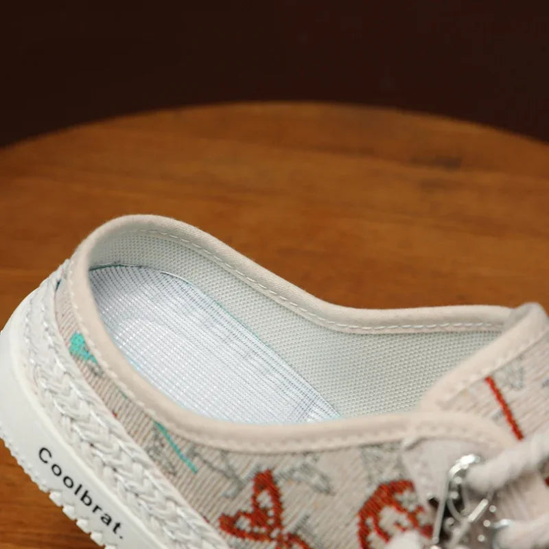 Summer New Canvas Men's Casual Shoes Men Half Slippers Breathable Walking Sneakers Comfortable Non-slip Male Flats Lazy Shoes - Sun Studio