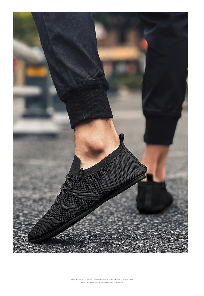 YRZL Mesh Loafers Men Driving Moccasins High Quality Flats Walking Shoes Breathable Non Slip Casual Loafers Summer Mens Shoes - Sun Studio