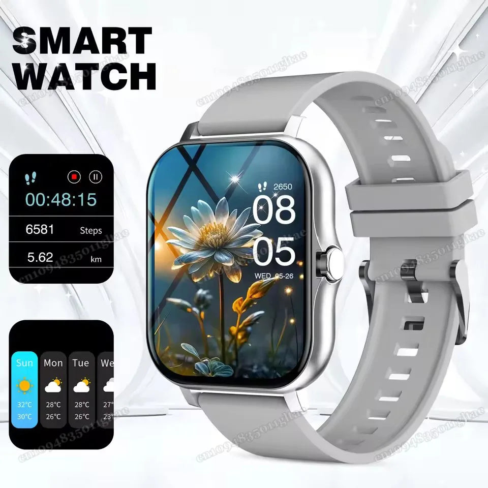 Smart Watch For Android IOS Watches 2.01inch HD Display Bluetooth Call Message Alert Music Sports Mode Smartwatch Men Women Gift - Sun Studio