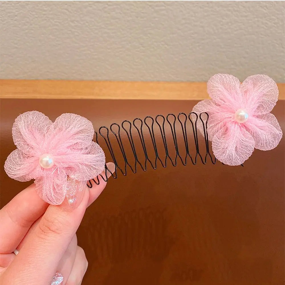 Kids Spring Hair Comb Cartoon Invisible Comb Teeth Extra Hair Holder Sweet U Shape Hair Styling Comb Fixed Combs Girls Hair Wear - Sun Studio