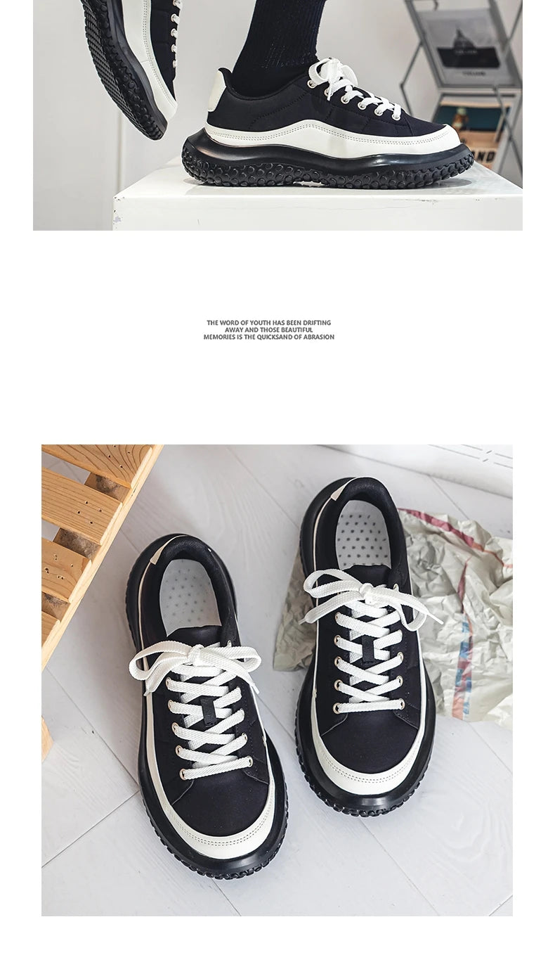 2025 Men Canvas Shoes Casual Shoes Street Fashion Youth Flat Skate Shoes Sneakers Loafers New Summer Breathable Comfortable Wild - Sun Studio