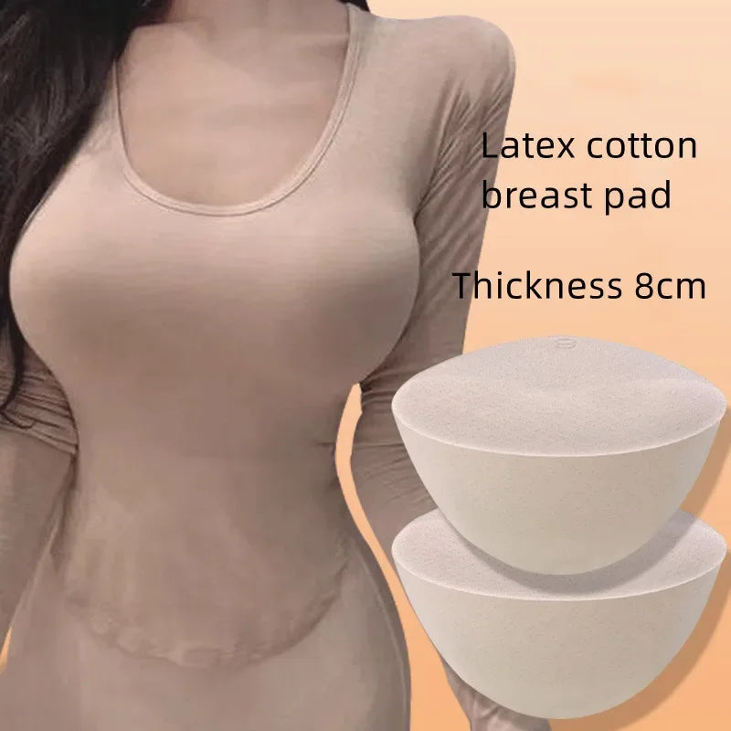 8CM Thicken Push Up Bra Pads Removable Breast Enhancer Inserts for Bikini Swimsuit Lingerie Chest Lift Padded Inserts Accessorie - Sun Studio