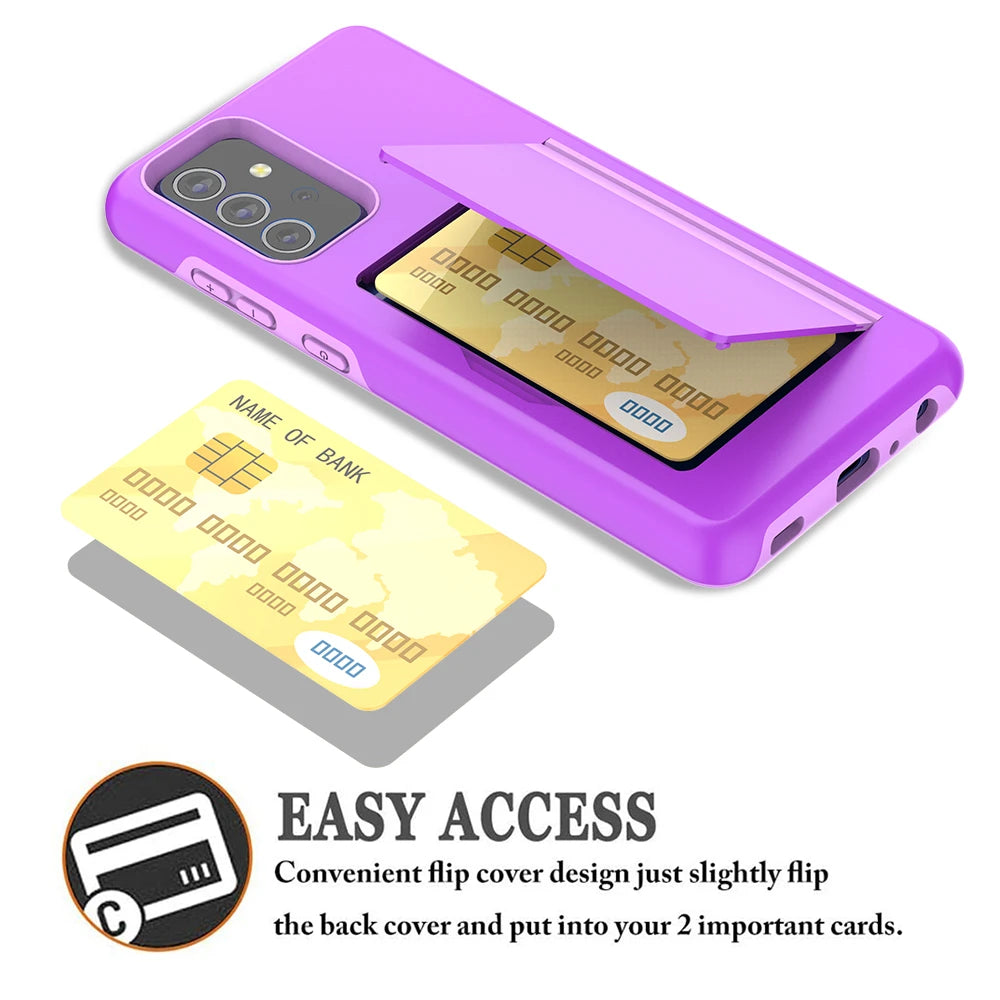 Samsung A52 For Samsung Galaxy A52 4G 5G Case Credit Card Wallets Cover For Samsung A72 A52S 5G Galaxy A 52 72 52S Coque Funda - Sun Studio