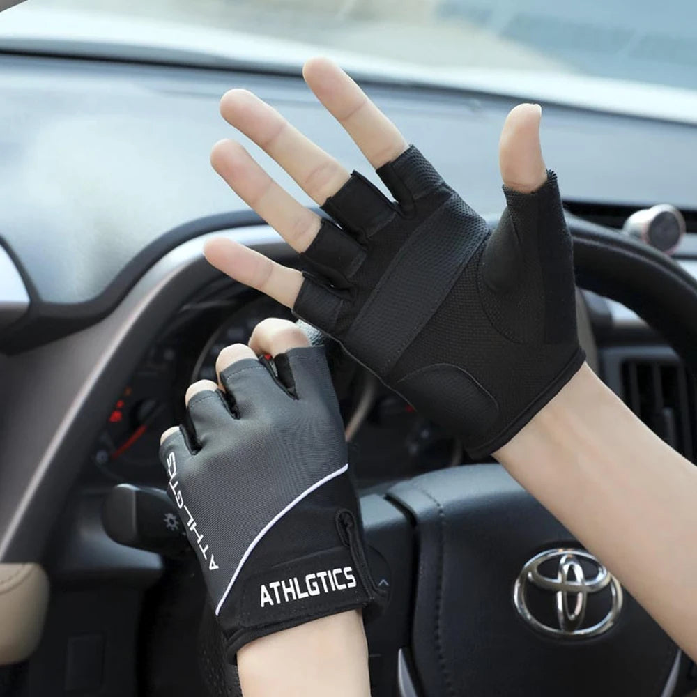 Gym Gloves for Men Women Fitness Weight Lifting Wristband Gloves Body Building Training Sports Exercise Cycling Glove Shockproof - Sun Studio