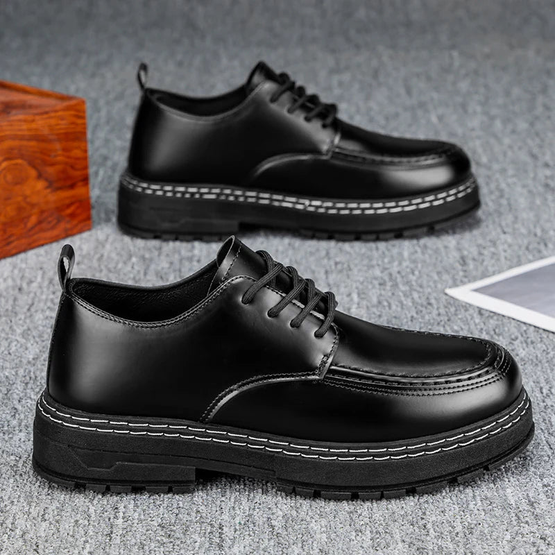2025 New Men's Leather Shoes - Durable, Comfortable, Breathable & Stylish - Sun Studio