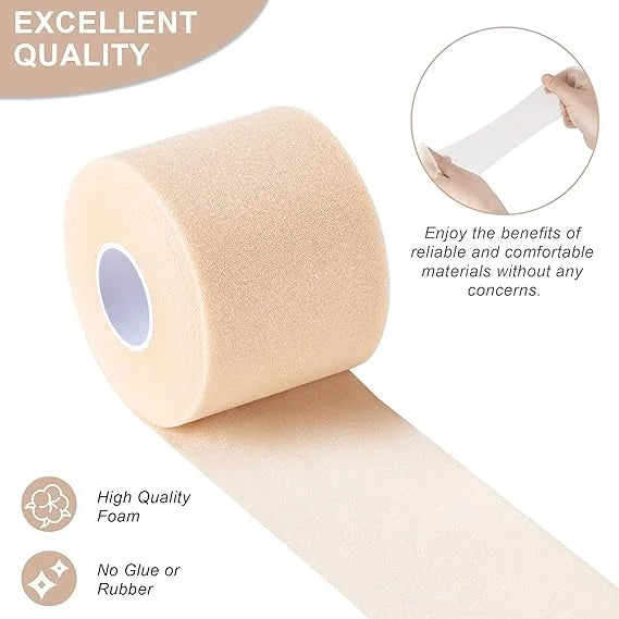 RGGMQQ 1PCS Pre Wrap Athletic Tapes Hair Prewrap Strip Tapes for Soccer Ankles Wrists Sports Foam Tape- Protect for Hands Knees - Sun Studio